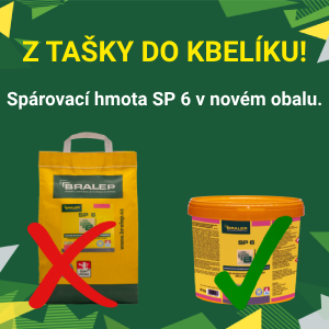 Spárovací hmota BRALEP SP 6 v novém  obalu!