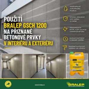 BRALEP GSCH 1200 pro ochranu přiznaného betonu